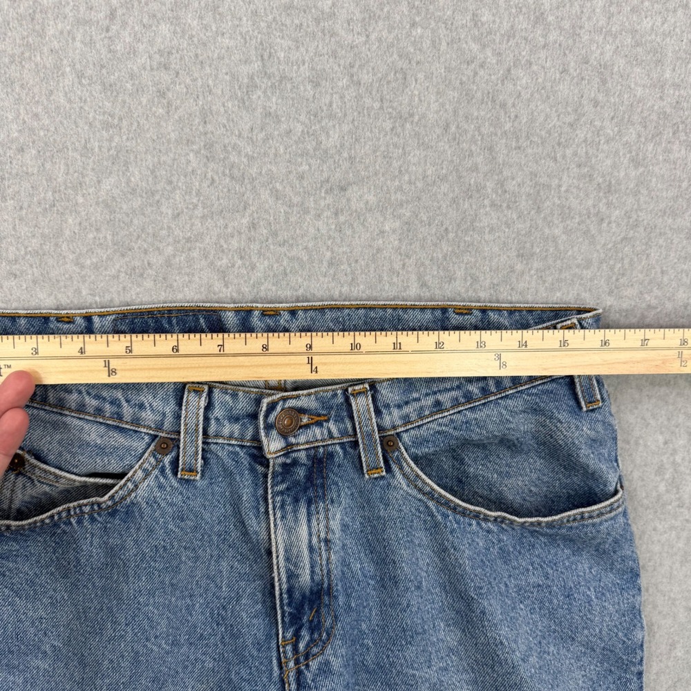 Vintage Levis 550 Jeans Mens 32x27 Medium Wash Relaxed Fit Orange Tab 90s Denim - Picture 15 of 16